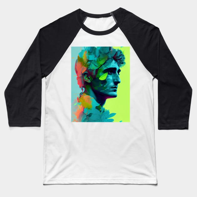 Abstract pop art style portrait of man Baseball T-Shirt by loucaski